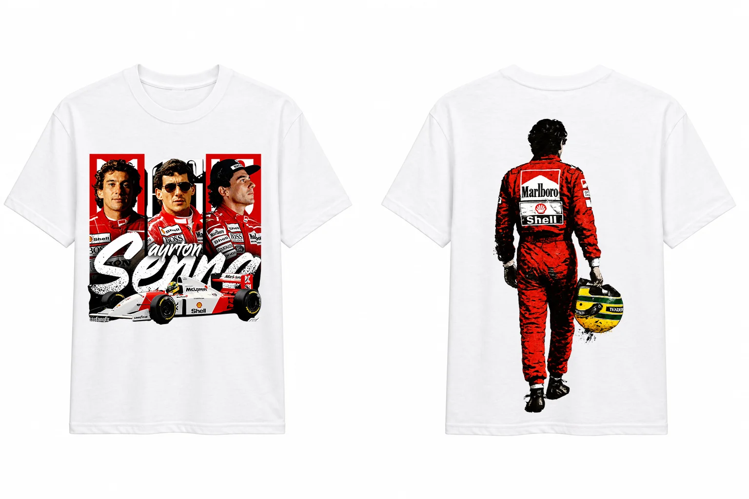 Ayrton Senna McLaren MP4/4 Formula Oversize T-Shirt
