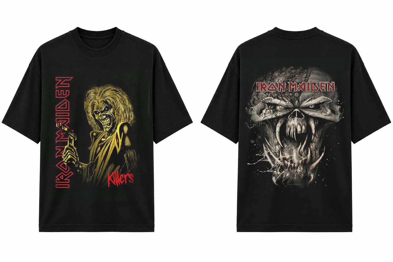Iron Maiden Killers Temalı Oversize T-Shirt
